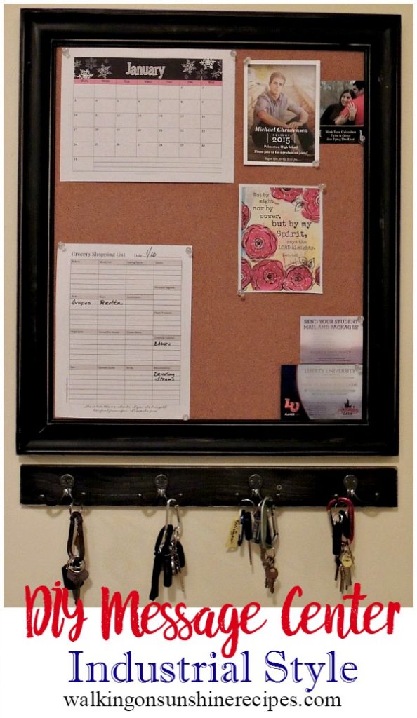 Decorating How to make a DIY Industrial Style Message Center Walking