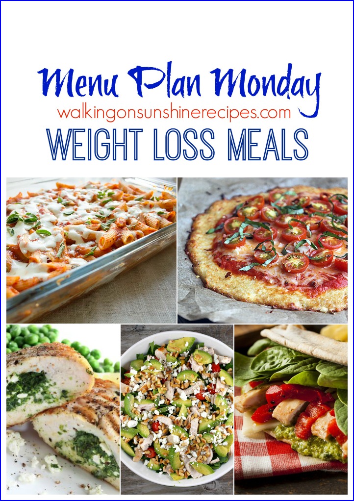 Menu Plan Monday - Weight Loss Meals and Goals 2016| Walking On ...