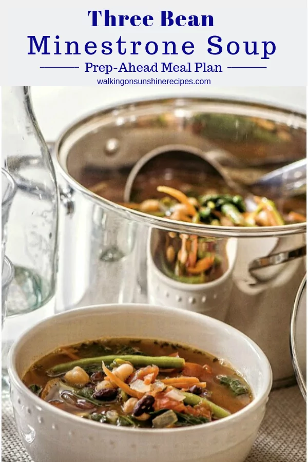 Three bean minestrone soup recipe