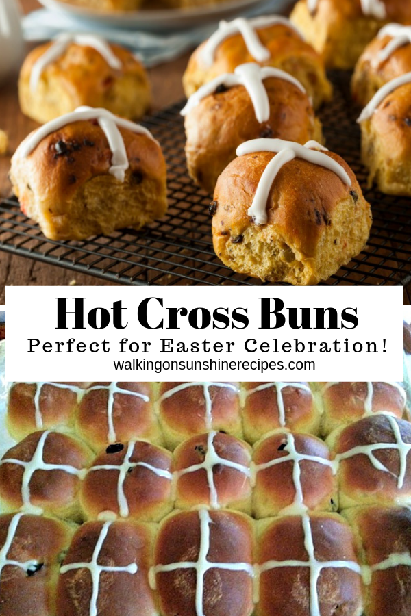 Hot Cross Buns are a sweet bun recipe with a cross on top to symbolize the crucifixtion and resurrection of Christ are an Easter tradition for many! 