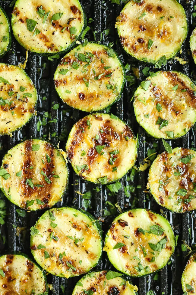 Grilled Lemon Zucchini from Damn Delicious