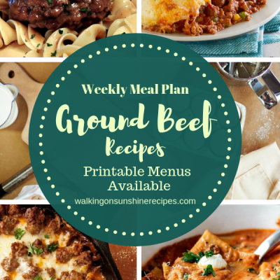 Weekly Meal Plan Archives | Walking On Sunshine Recipes