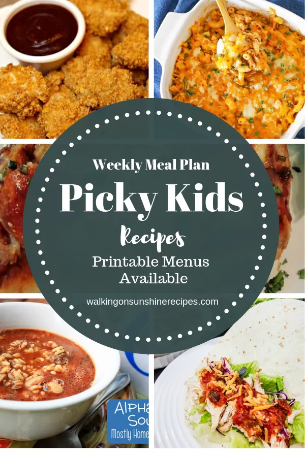 Picky Eaters Recipes that even the pickiest of kids will enjoy this week 