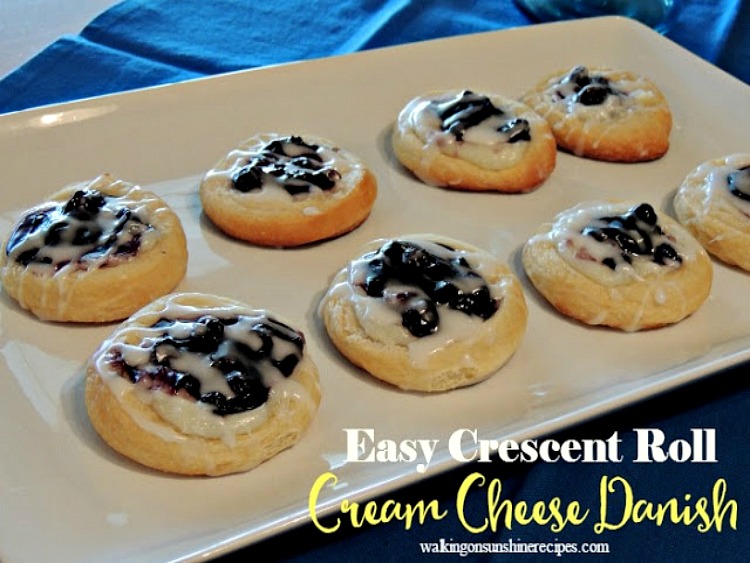 Blueberry Crescent Rolls - Walking On Sunshine Recipes