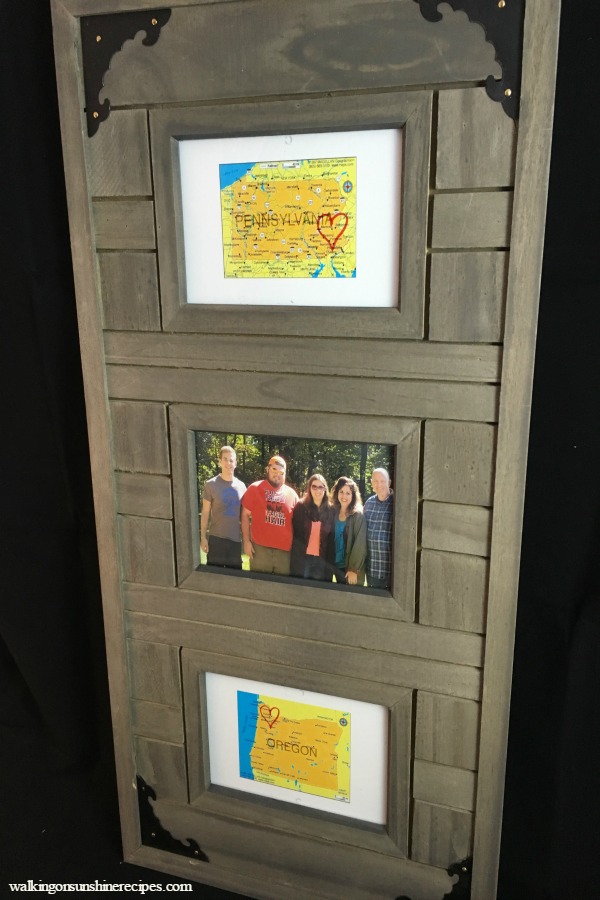 A great idea and gift to give to family members is this photo frame project. 