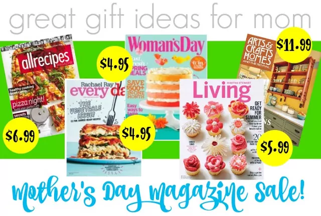 Magazines for Mom - Great Last Minute Gift Ideas for Moms from Walking on Sunshine Recipes. 