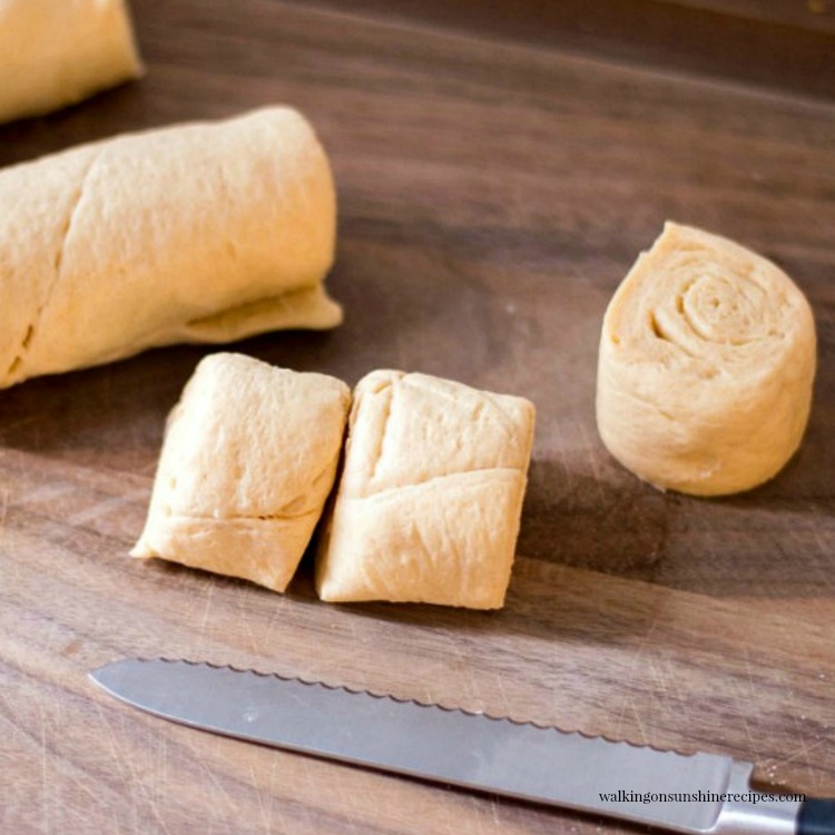 Slice Crescent Rolls for Cream Cheese Danish