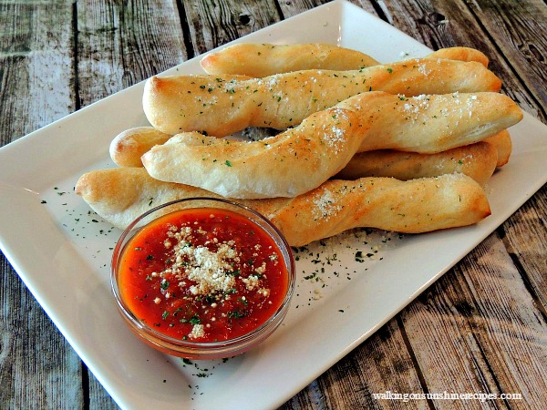 Serve the homemade bread sticks with tomato sauce on the side for dinner tonight! 