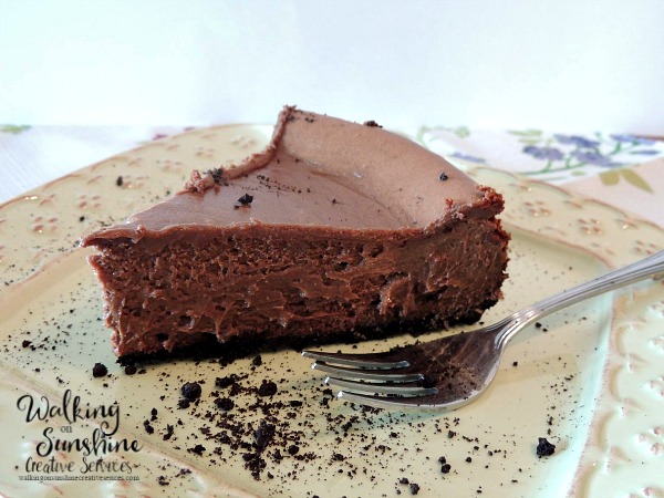 Chocolate Cheesecake from Walking on Sunshine Recipes. 