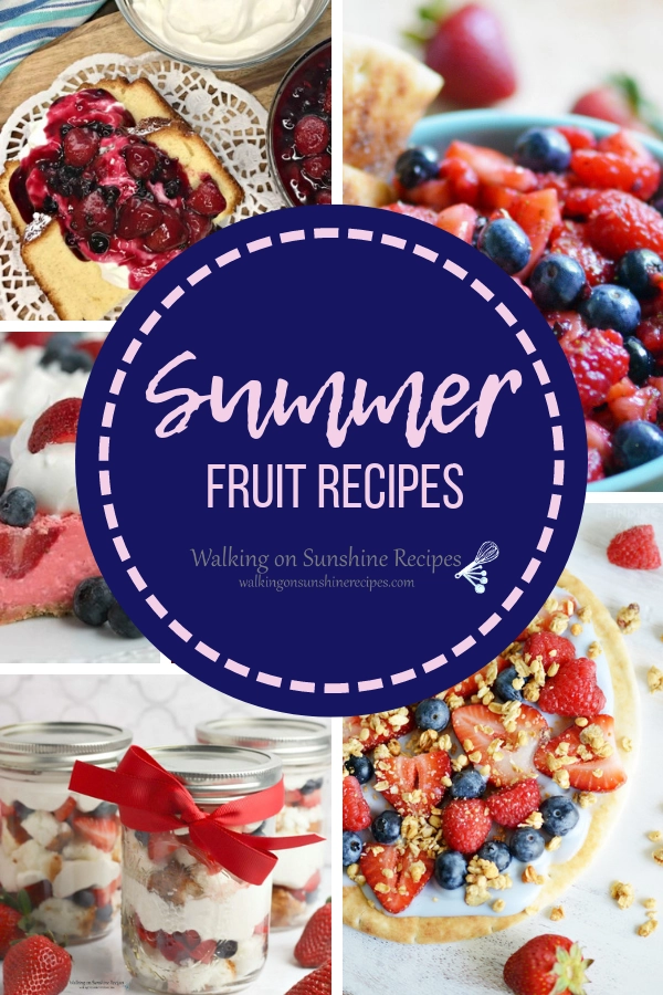A collection of summer fruit recipes. 