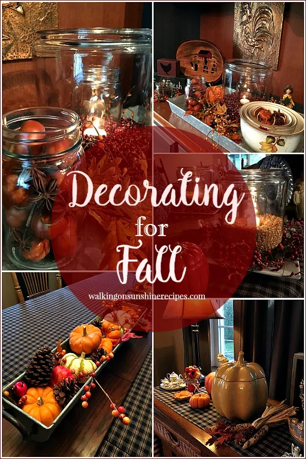 Decorating for Fall without Spending a lot of Money from Walking on Sunshine Recipes. 