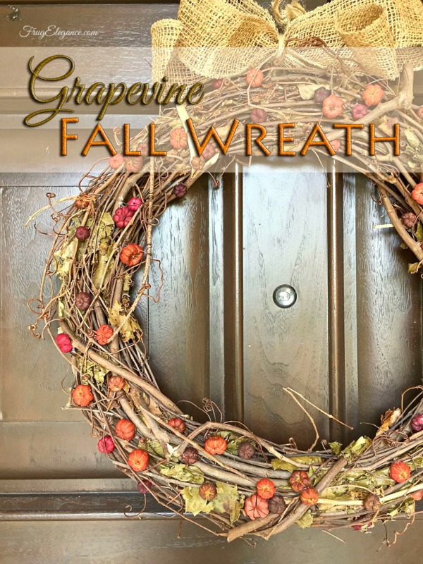  Fall Grapevine Wreath from Frug Elegance