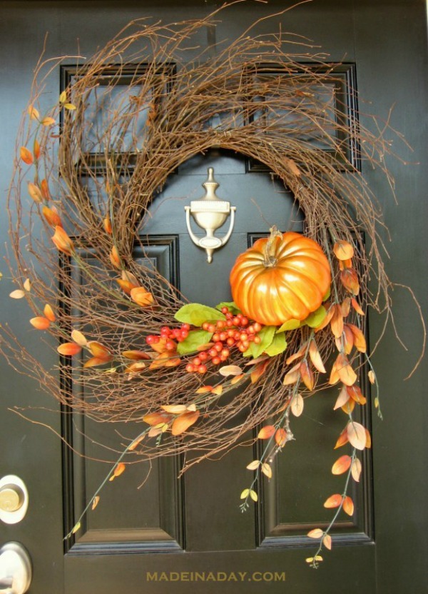 Fall Wispy Wreath from Made in a Day