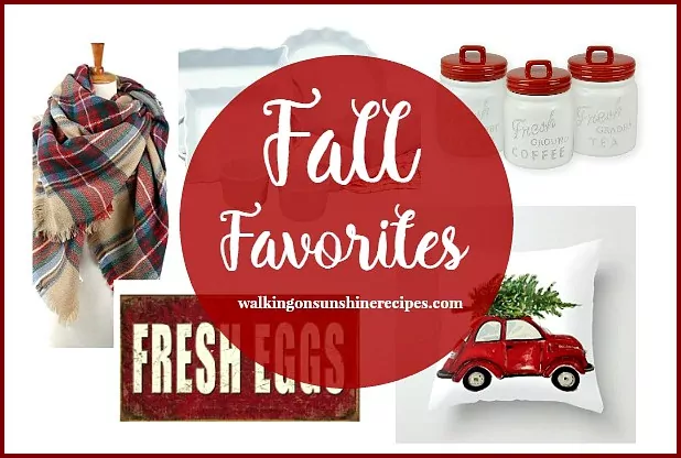 Shopping: Red and White Favorites for Fall from Walking on Sunshine Recipes