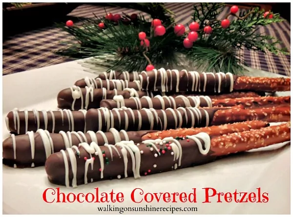 Chocolate Covered Pretzels from Walking on Sunshine. 