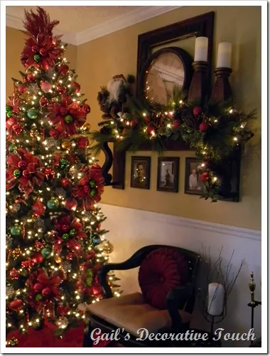 Christmas Mantel Shelf from Gail's Decorative Touch