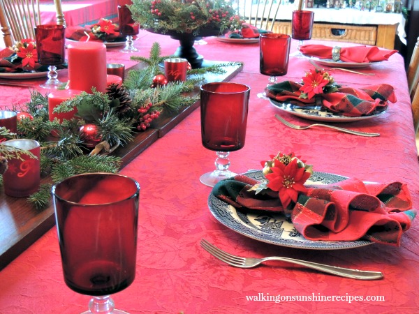 How to Set a Festive Table for Christmas on a Budget from Walking on Sunshine. 