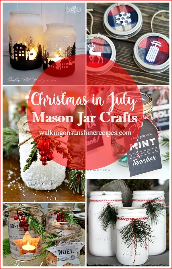 How to Make Christmas Crafts in July from Walking on Sunshine