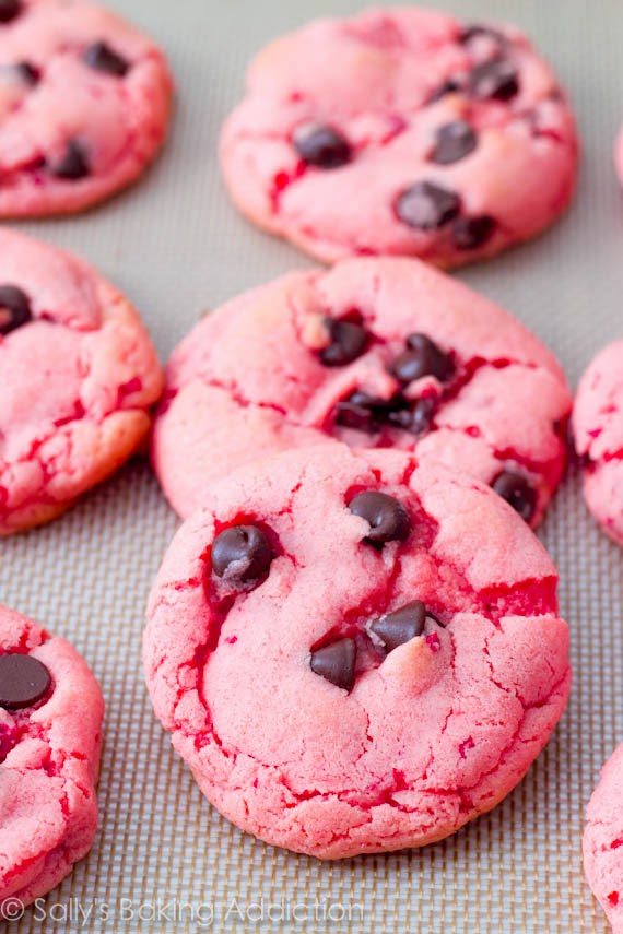 Strawberry Chocolate Chip Cookies from Sally's Baking Addiction