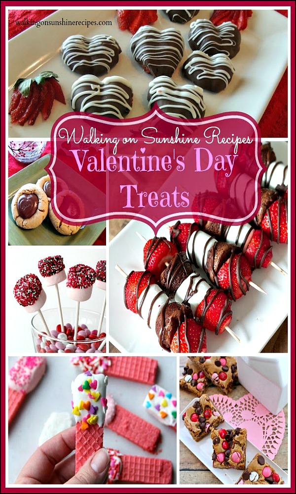 EASY Valentine's Day Treats from Walking on Sunshine