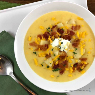 Loaded Potato Soup Recipe - Homemade, Easy and Delicious