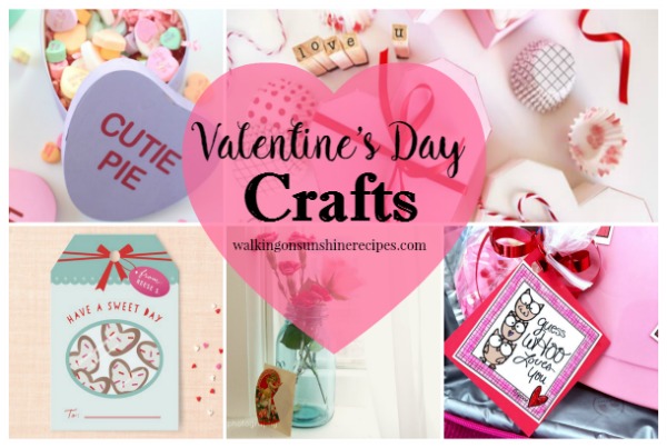 Party: Valentine's Day Crafts and Ideas featured on Walking on Sunshine.