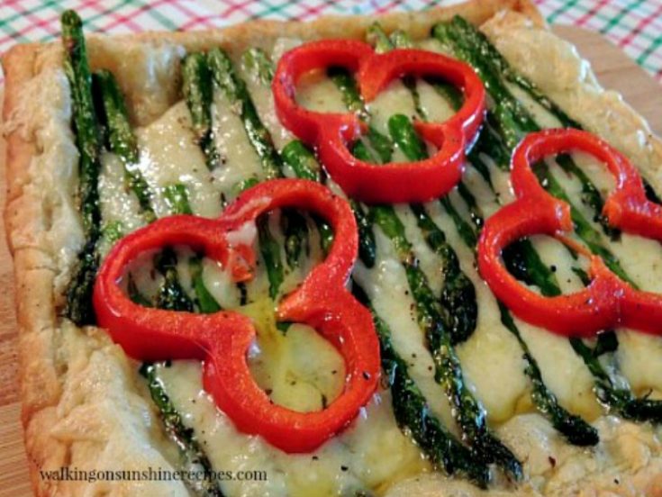 Asparagus and Cheese Puff Pastry Tart