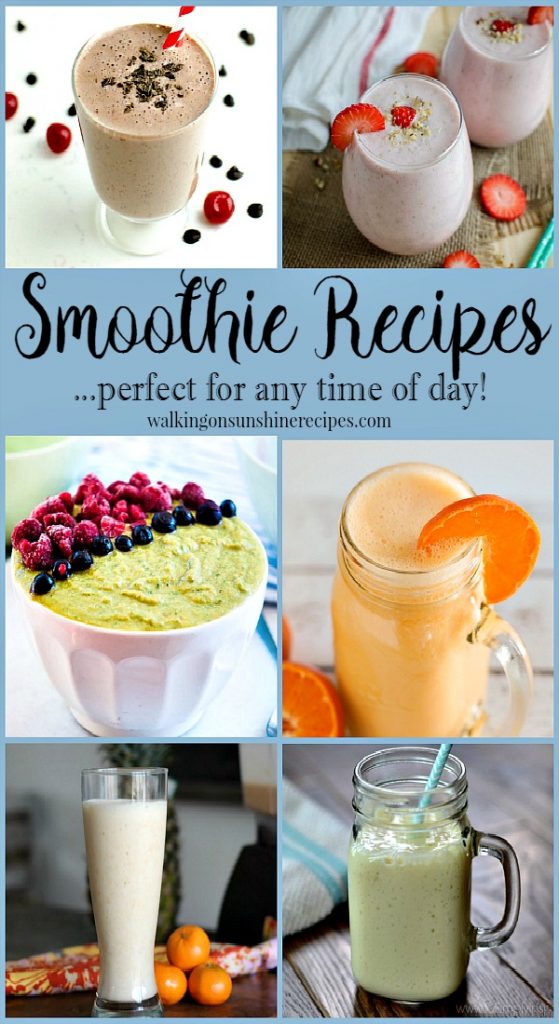 Smoothie Recipes | Walking On Sunshine Recipes