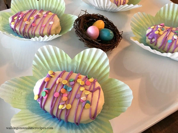 Mini Easter Egg Cakes Walking On Sunshine Recipes