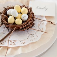 Simple Easter Table Setting