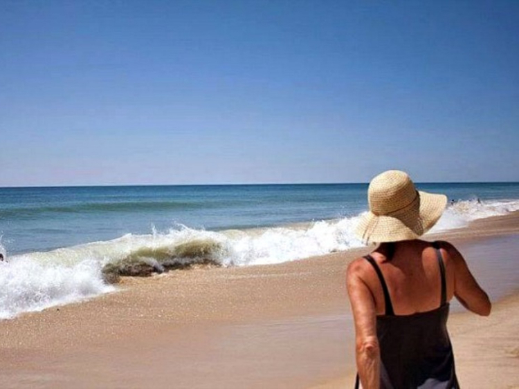 Beth at the beach