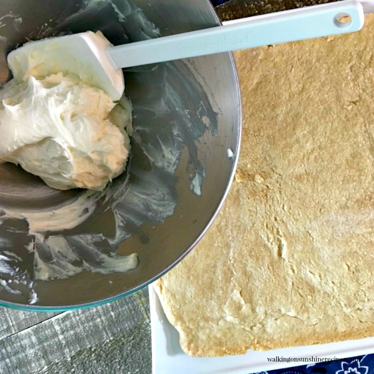 Cream Cheese Mixture for Flag Sugar Cookie Pizza
