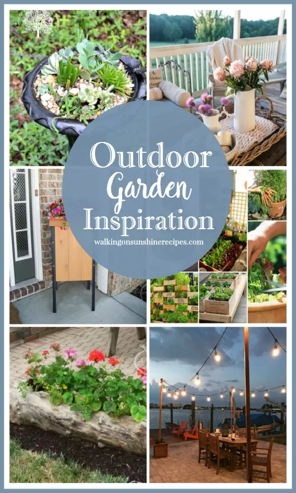 Let's get ready for summer with beautiful outdoor garden inspiration featured on Walking on Sunshine. 