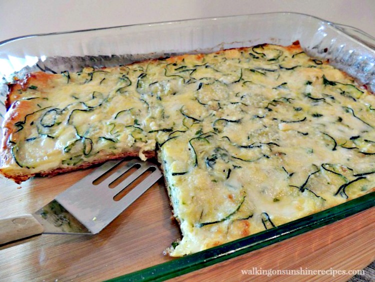 Zucchini Crescent Roll Pie sliced