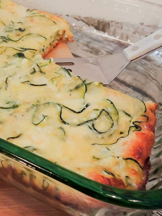Zucchini Crescent Pie With Crescent Roll Crust Story Walking On 