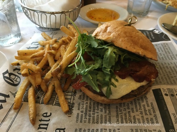 The best burger ever and a little of my birthday celebration from Walking on Sunshine. 