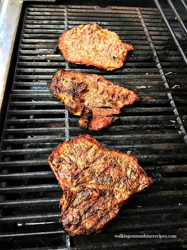 Steak on the grill 
