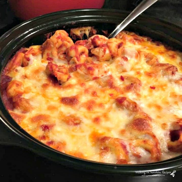 Cheesy Baked Tortellini Casserole