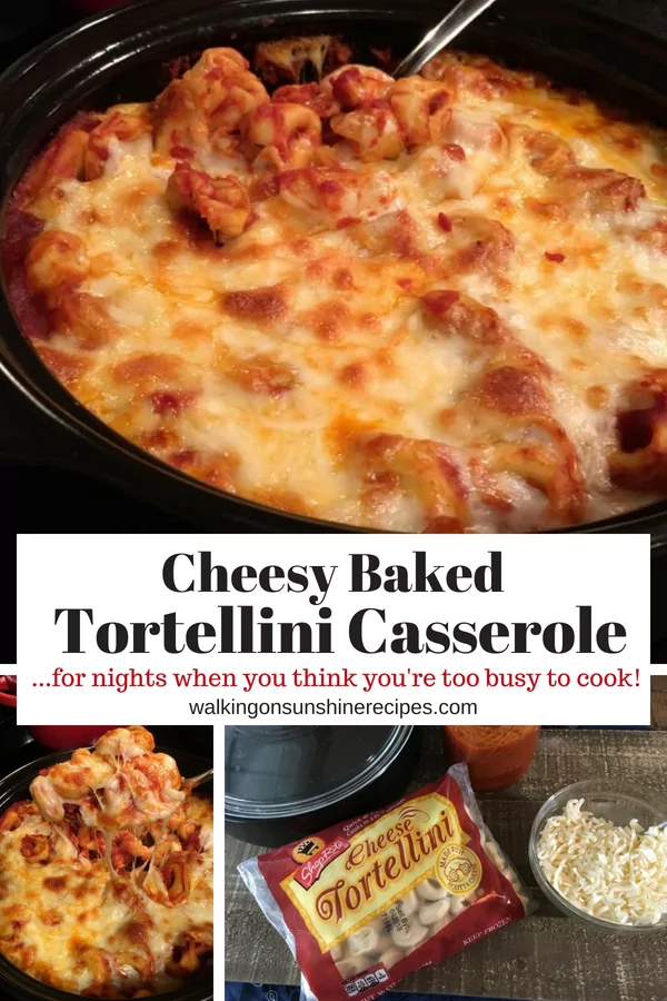 Easy and FAST Dinner Recipe | Cheesy Baked Tortellini | Walking on Sunshine