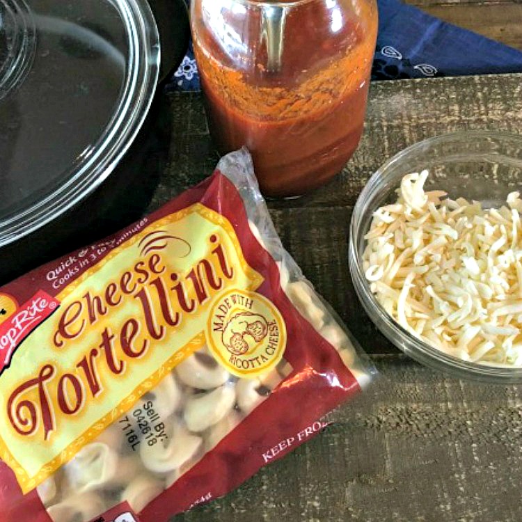 Ingredients for Cheese Baked Tortellini