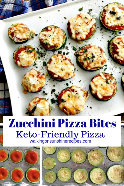 Keto Zucchini Pizza Bites | Walking on Sunshine Recipes