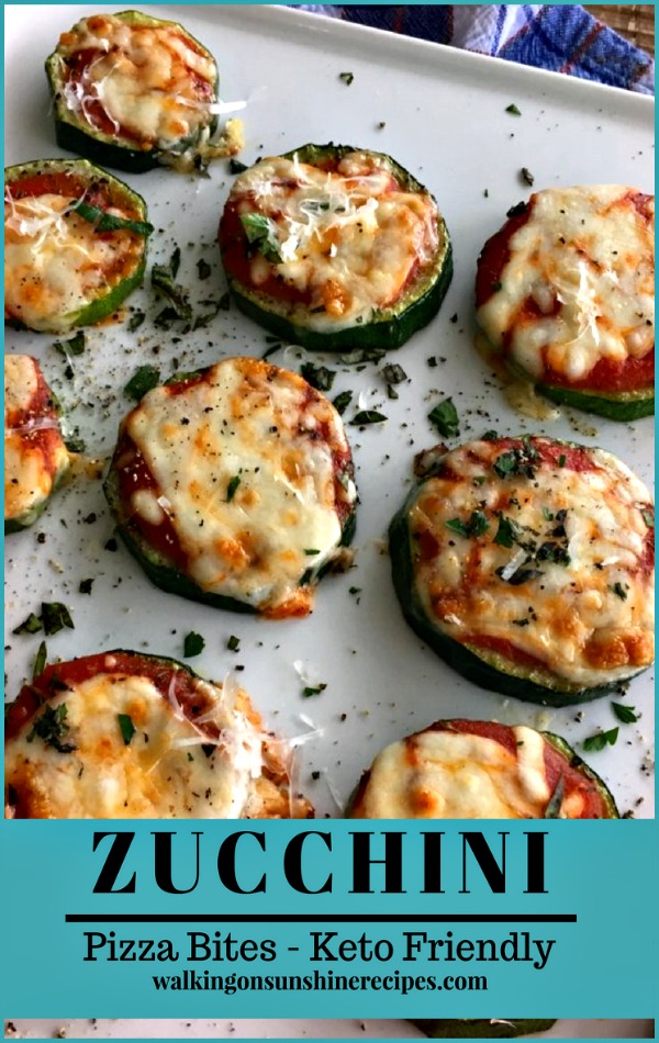 Keto Zucchini Pizza Bites | Walking on Sunshine Recipes