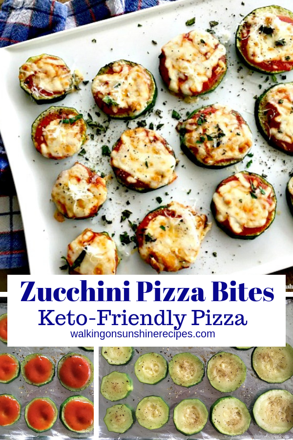 keto zucchini pizza bites.