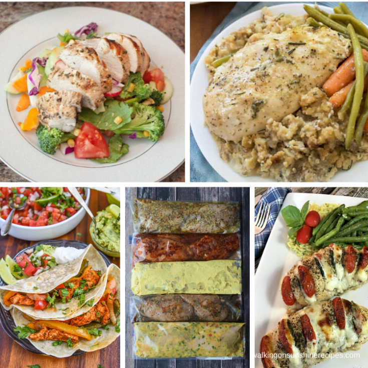 5 Boneless Skinless Chicken Breast Recipes | Weekly Meal Plan