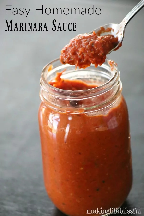 Easy Oven Roasted Marinara Sauce from Making Life Blissful