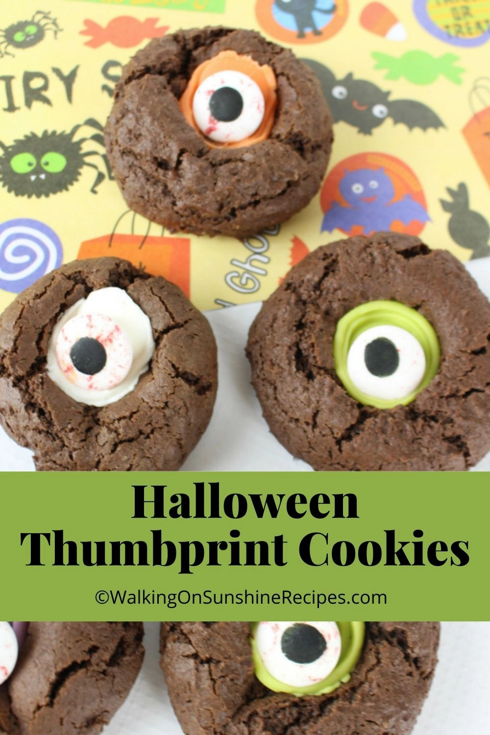 chocolate thumbprint cookies. 