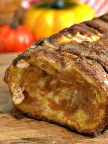 Closeup of Pumpkin Spice Pull Apart Bread