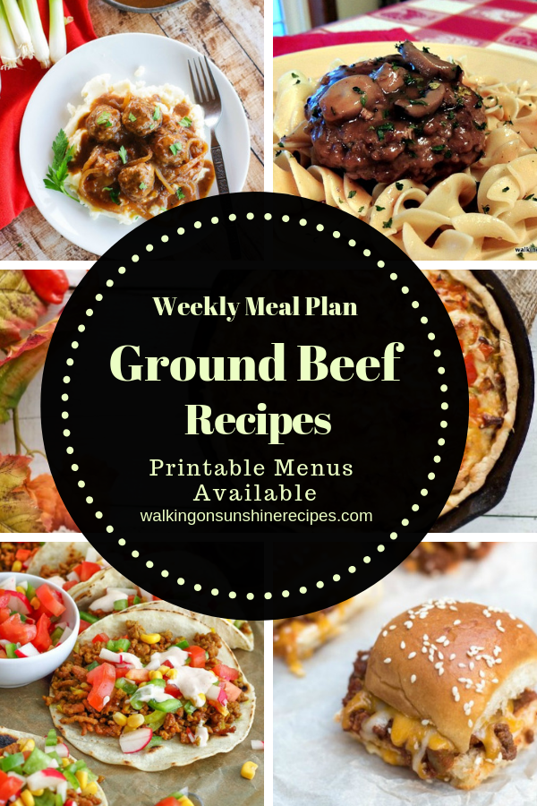 Delicious Ground Beef Recipes | Walking on Sunshine