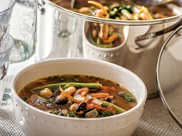 Three Bean Minestrone Soup