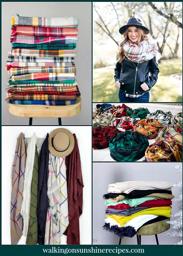 Blanket Scarves make great gifts and at this price you can afford to get a few for yourself too! Use them even in your home decor. Walking on Sunshine Recipes Gift Guide for Christmas. 